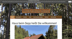 Desktop Screenshot of hausbeimsepp.de